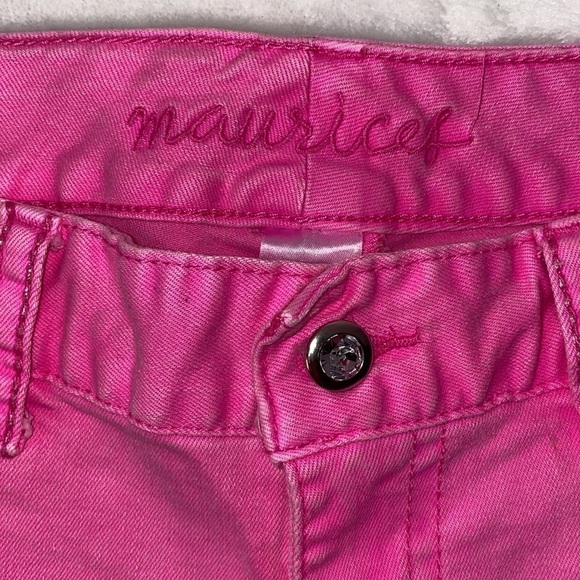𝅺maurice’s Hot Pink Jean Shorts Size 11/12 Regular - Picture 11 of 15